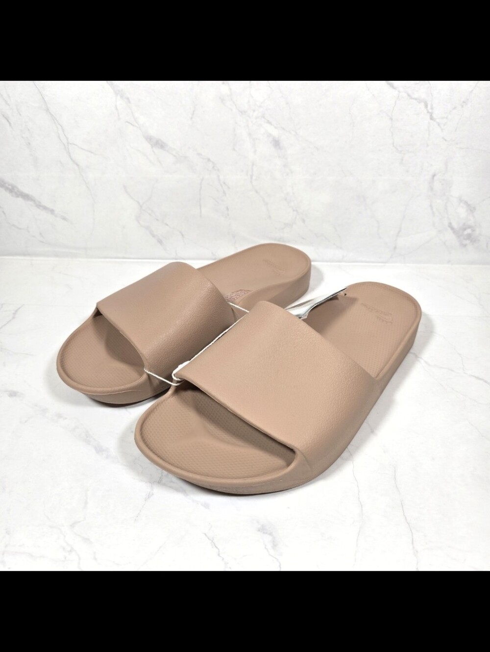 Archies Arch Support Slides Sandals Unisex Mens 9 Womens 10 Tan NEW